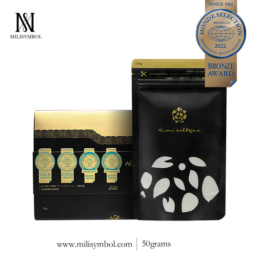 NIMI JAPAN Collagen Peptide Powder Drink (50grams) - 15 Box