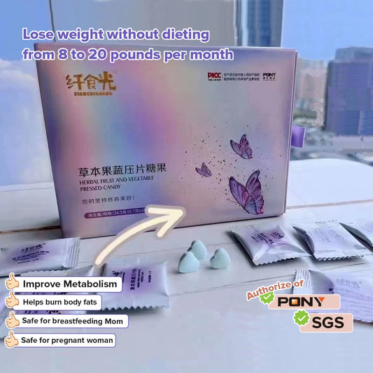 Herbal Fruit and Vegetable Pressed Candy - 1box 35pcs