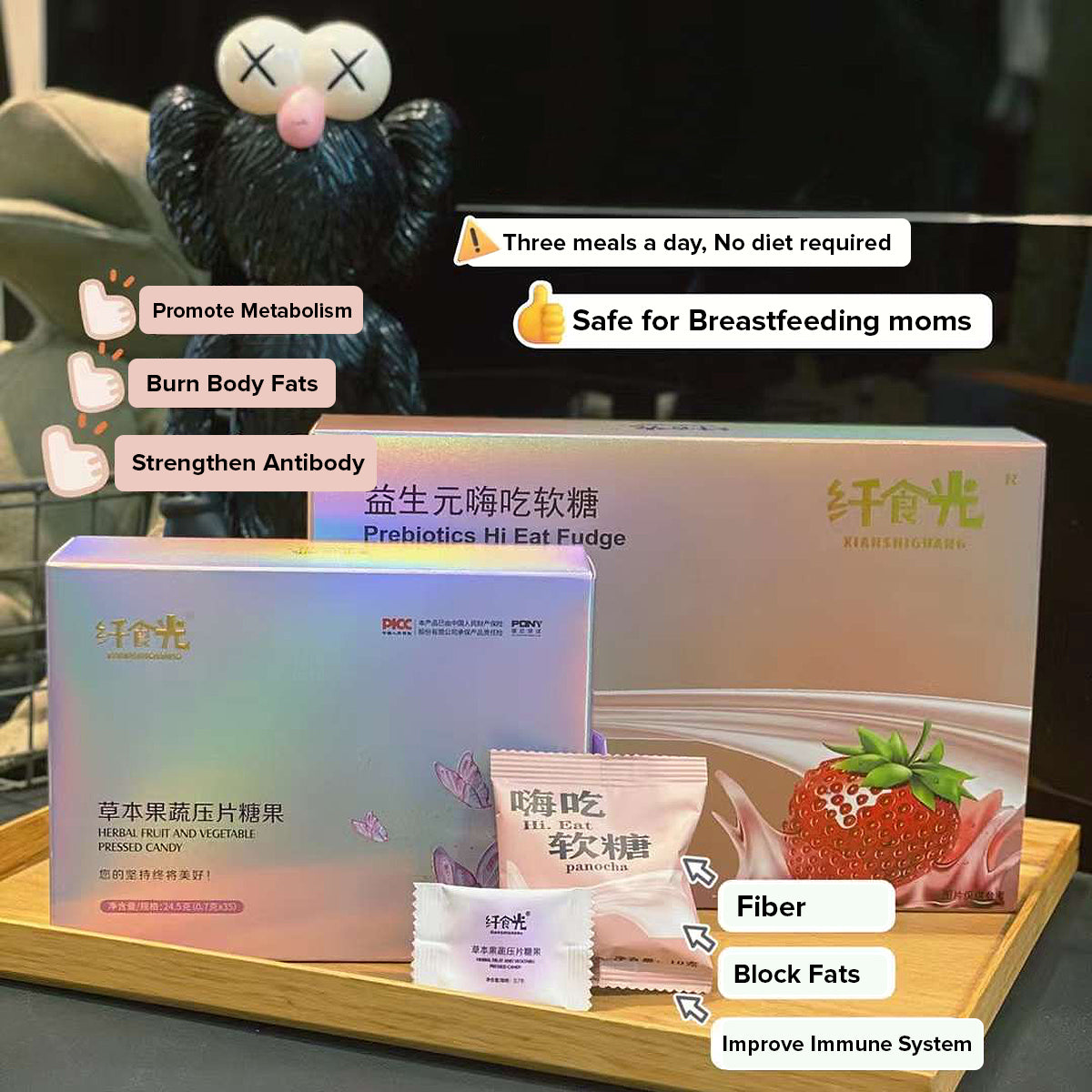 Herbal Fruit and Vegetable Pressed Candy - 1box 35pcs